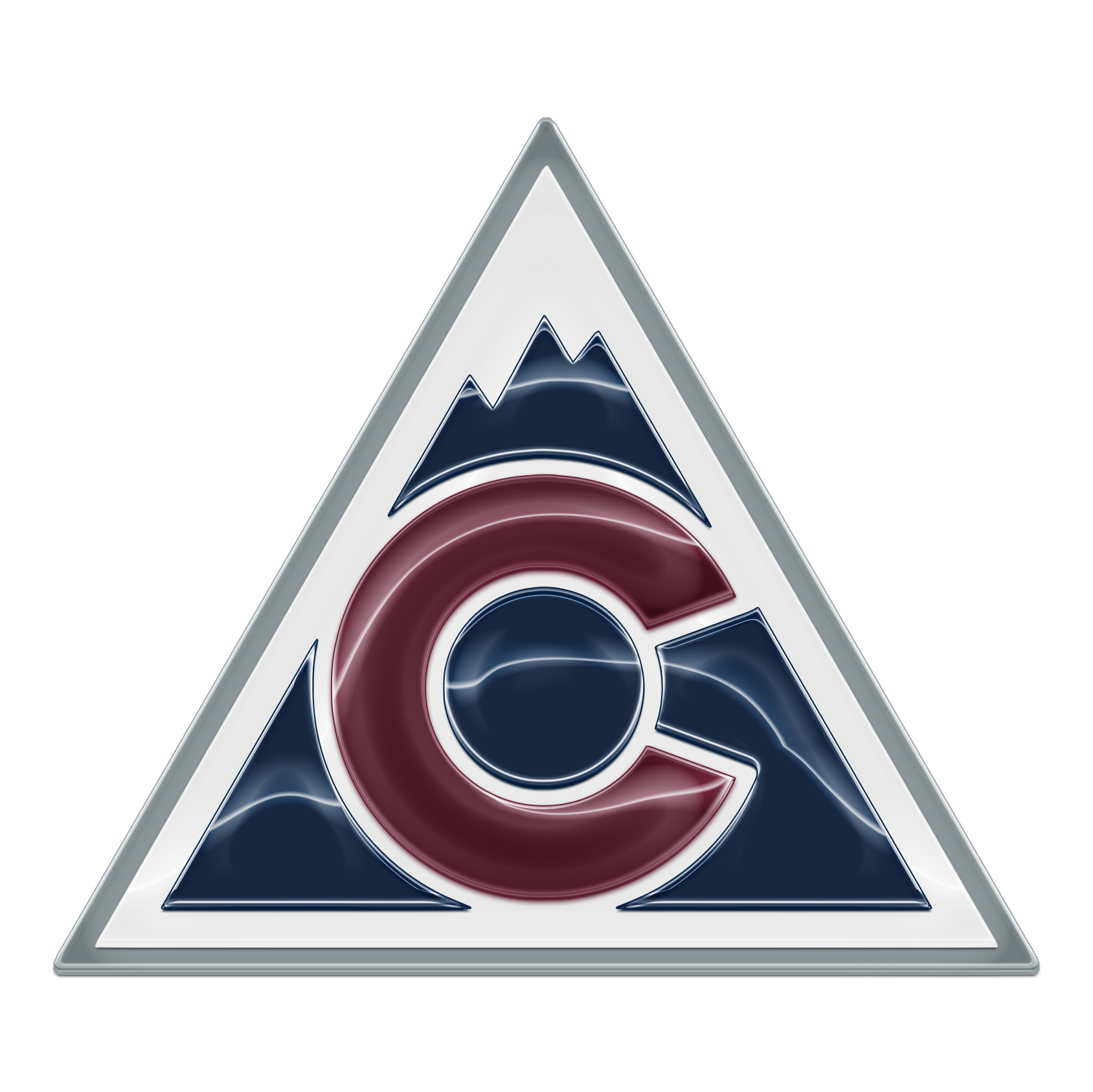 Colorado Avalanche Crystal Logo iron on paper